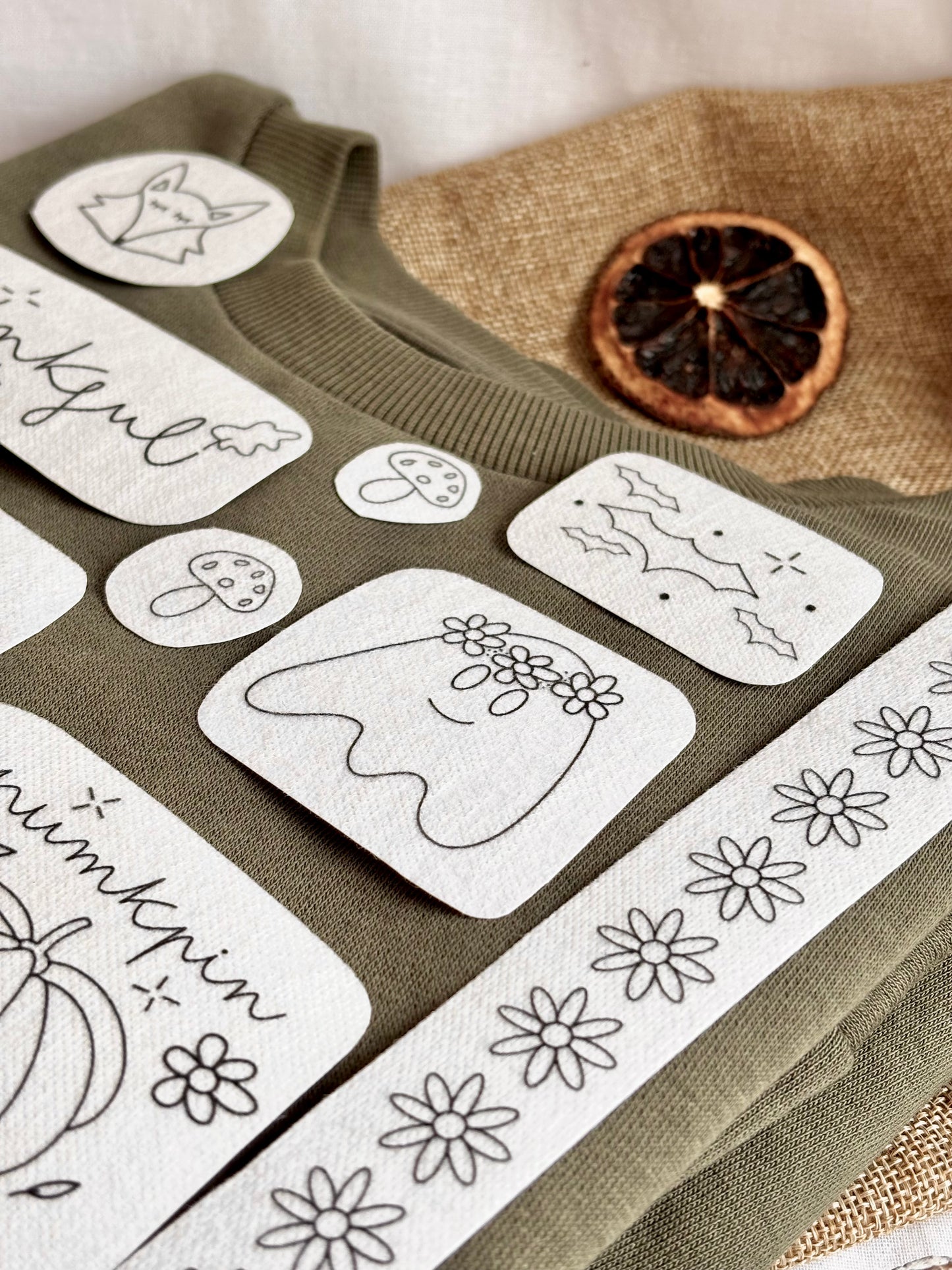 Adhesivos de Bordado Diseños de Otoño y Halloween