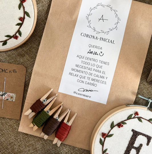 Kit DIY Adorno Navideño – Kit de Bordado de Navidad con Letra