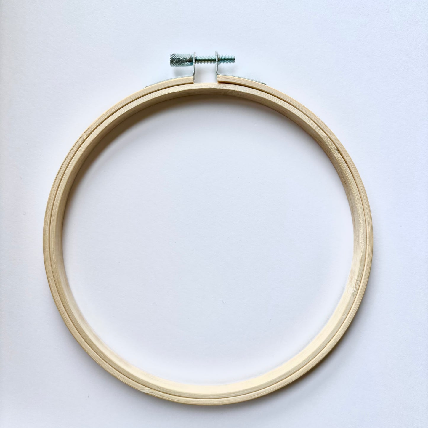 Bastidor de bambú para bordado, punch needle, punto de cruz y otras manualidades, en 6 pulgadas (15cm)