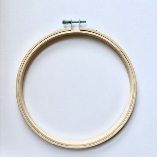 Bastidor de bambú para bordado, punch needle, punto de cruz y otras manualidades, en 6 pulgadas (15cm)